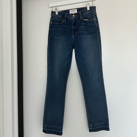 Frame Denim Le High Straight in Thrasher - Picture 6 of 9